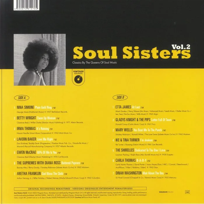 Обратная сторона обложки — VARIOUS — Soul Sisters Vol 2
