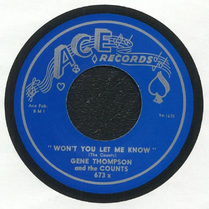 Обратная сторона обложки — Gene THOMPSON & THE COUNTS — You Don't Love Me