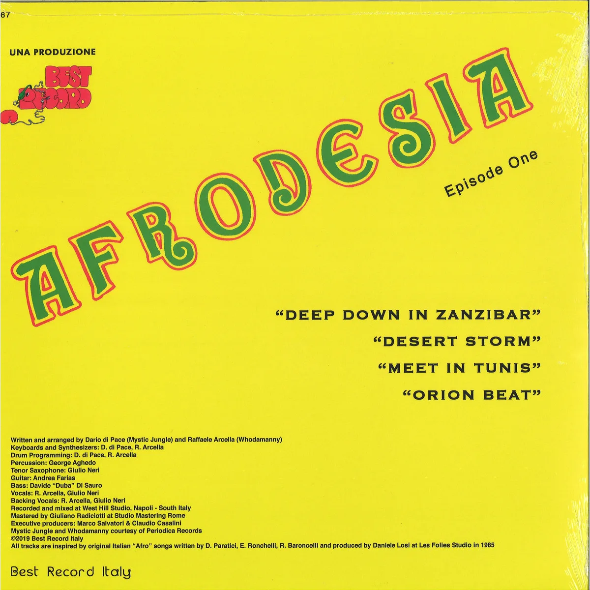 Back cover — Afrodesia — Afrodesia Episode One