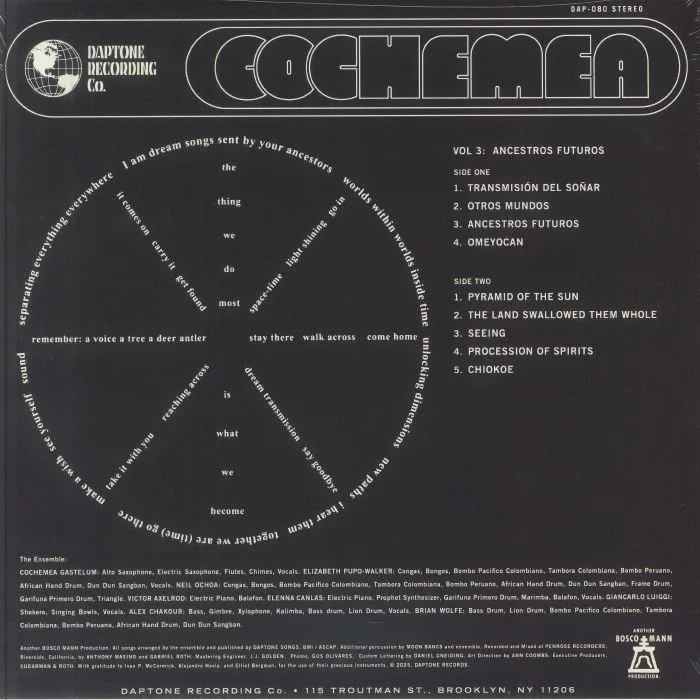 Обратная сторона обложки — COCHEMEA — Vol 3: Ancestros Futuros