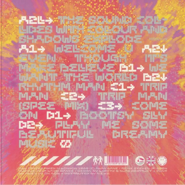 Back cover — A2L — The Sound Collides With Colour & Shadows Explode