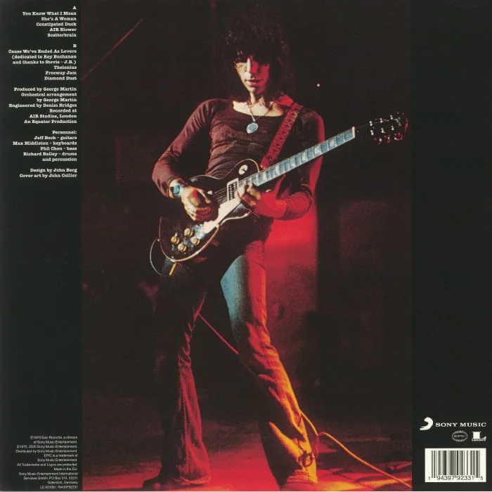 Обратная сторона обложки — Jeff BECK — Blow By Blow (reissue)
