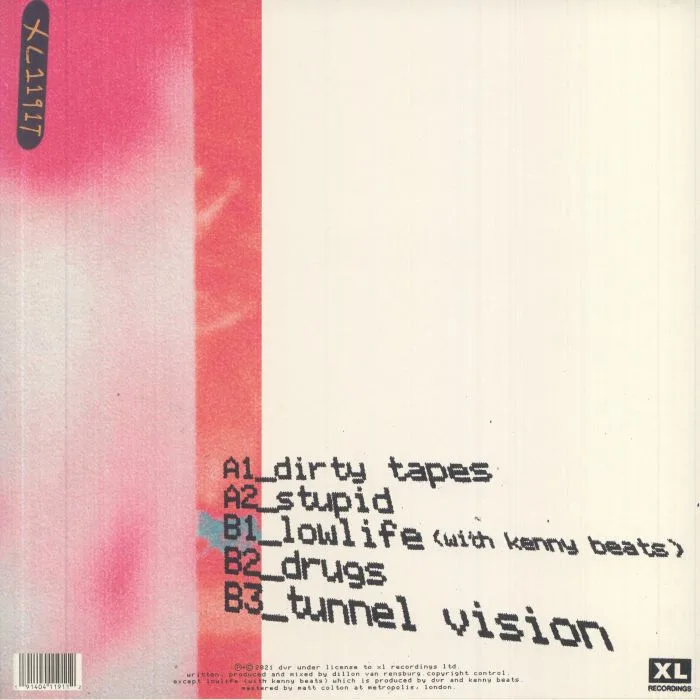 Back cover — DVR — Dirty Tapes