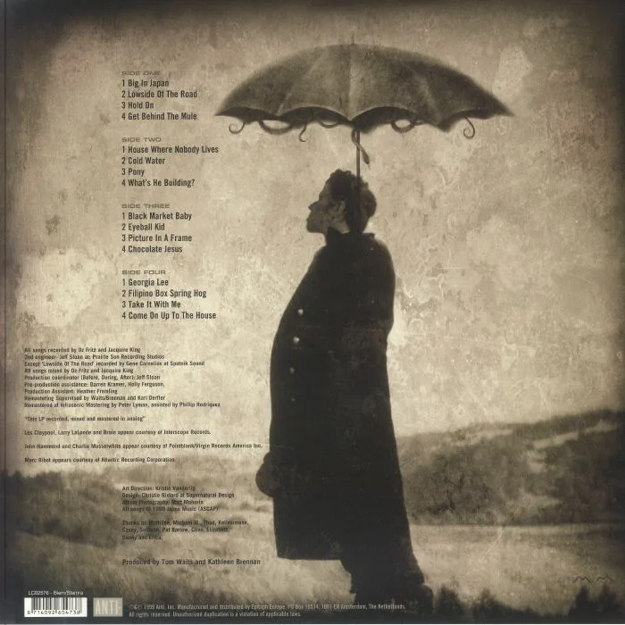 Обратная сторона обложки — Tom WAITS — Mule Variations (25th Anniversary Edition)