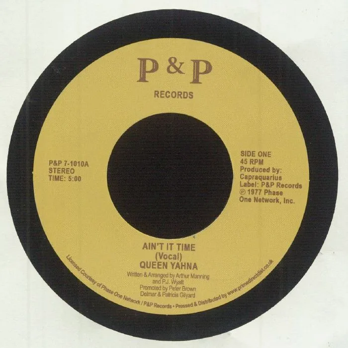 Лицевая сторона обложки — QUEEN YAHNA — Ain't It Time (reissue)