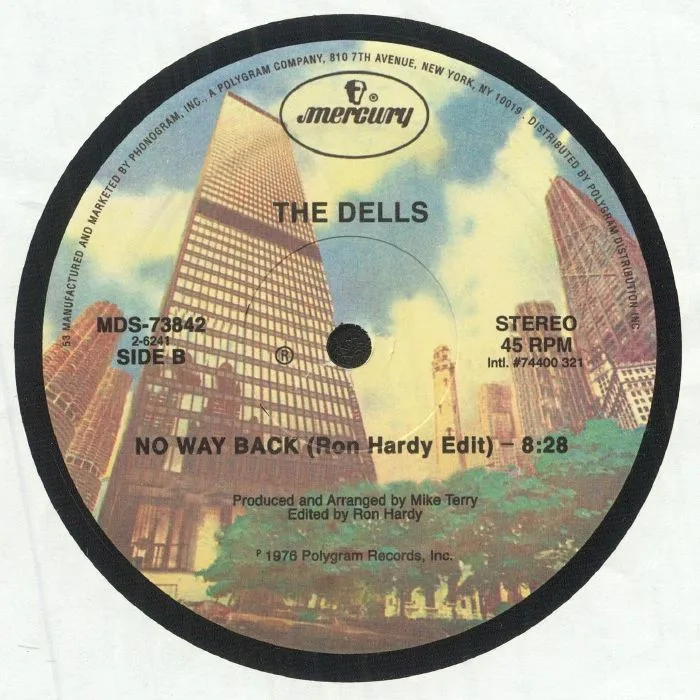 Обратная сторона обложки — The Dells — No Way Back (Ron Hardy Edit)