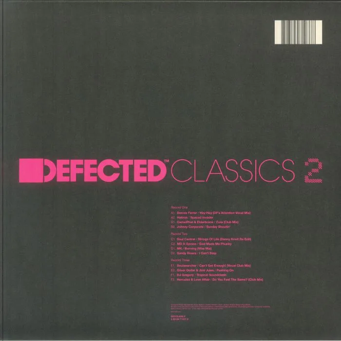 Обратная сторона обложки — VARIOUS — Defected Classics Vol 2