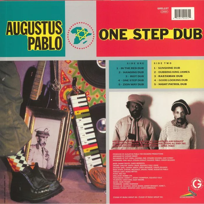Обратная сторона обложки — AUGUSTUS PABLO — One Step Dub (reissue)