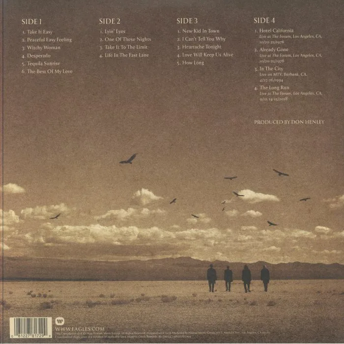 Back cover — EAGLES — To The Limit: The Essential Collection