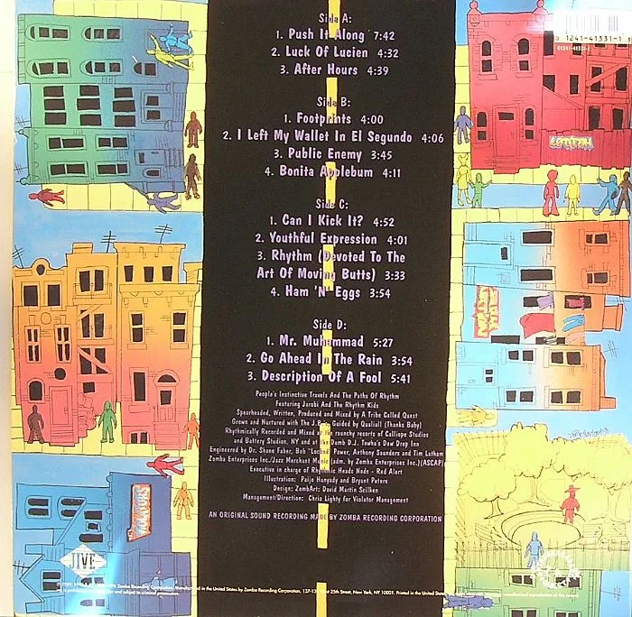 Back cover — A TRIBE CALLED QUEST — People's Instinctive Travels & The Paths Of Rhythm (remastered)