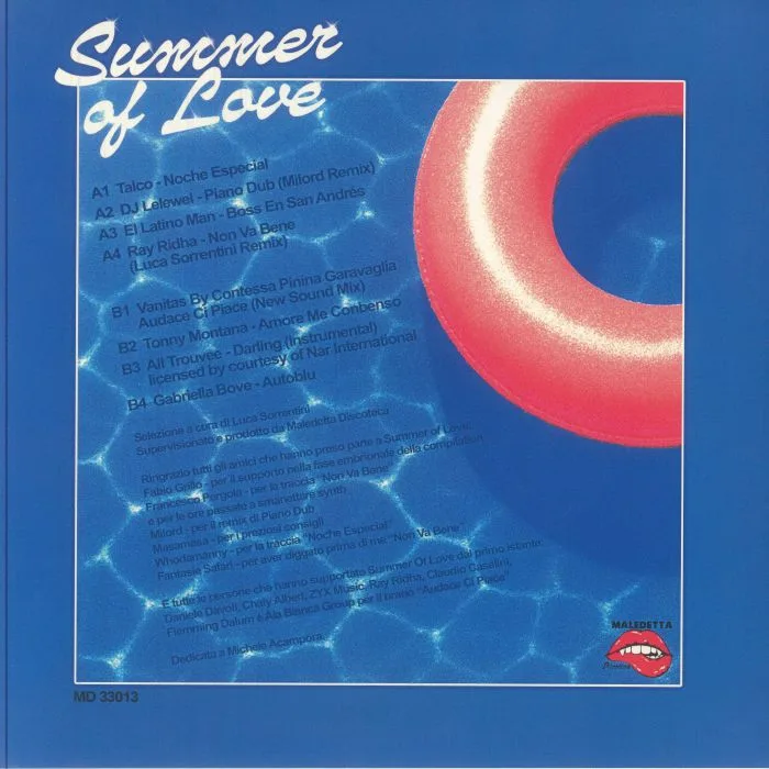 Обратная сторона обложки — Various — Summer Of Love LP