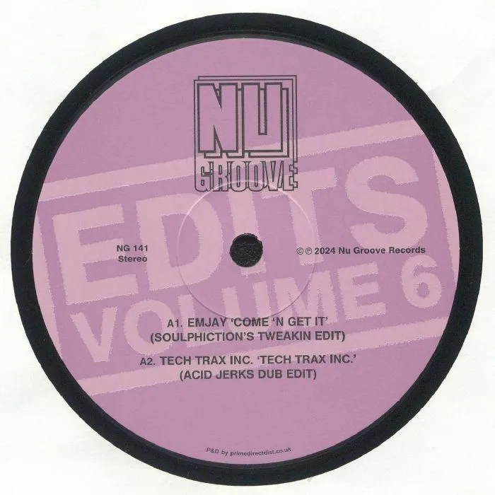 Front cover — EMJAY / TECH TRAX INC / DEE GORGEOUS / NY HOUSE'N AUTHORITY — Nu Groove Edits Vol 6