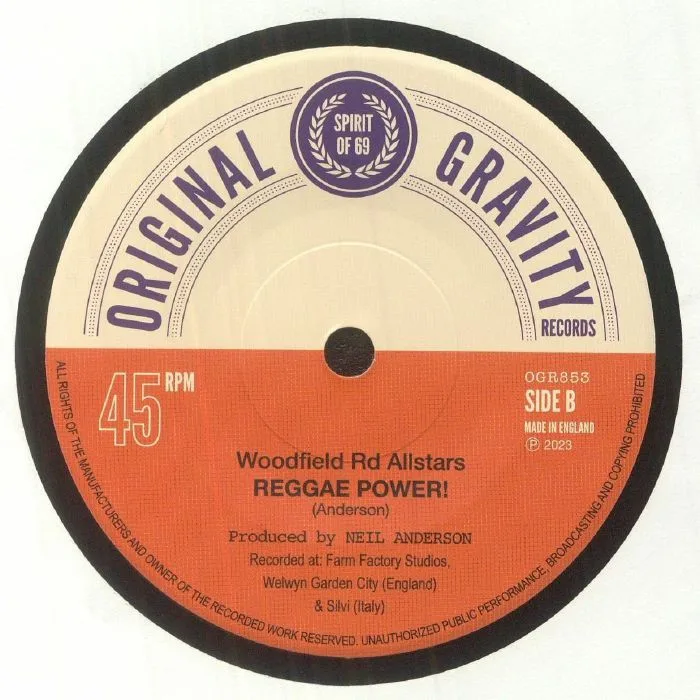 Back cover — Dave BARKER / WOODFIELD RD ALLSTARS — We A Fe Come Over