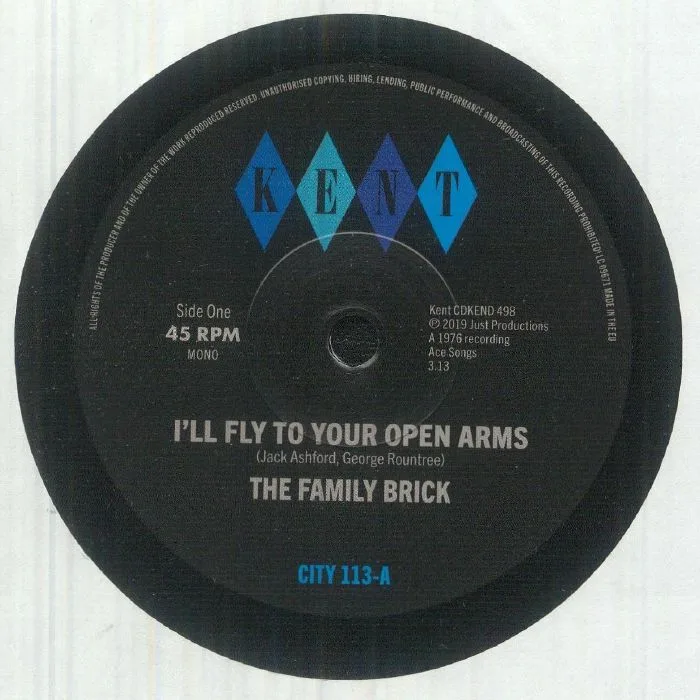 Лицевая сторона обложки — The FAMILY BRICK / RAY GANT — I'll Fly To Your Open Arms