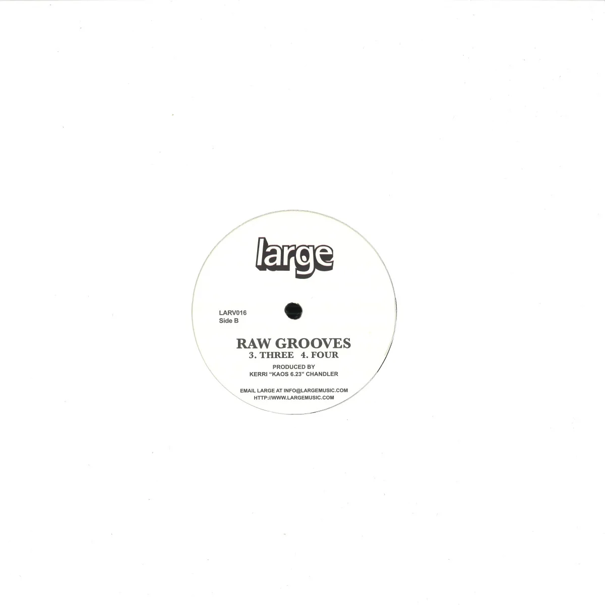 Back cover — Kerri Chandler — Raw Grooves