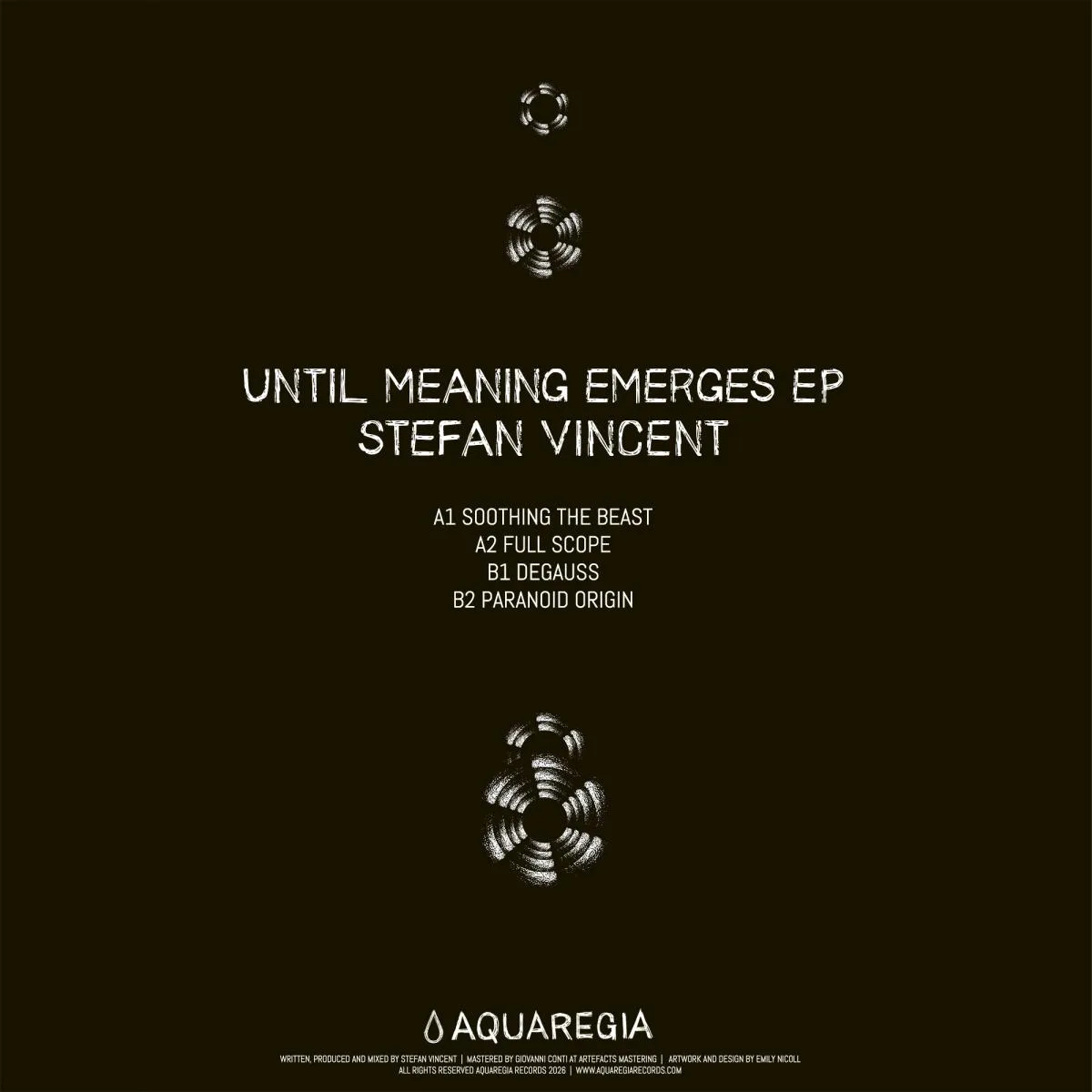 Back cover — Stefan Vincent — Until Meaning Emerges EP