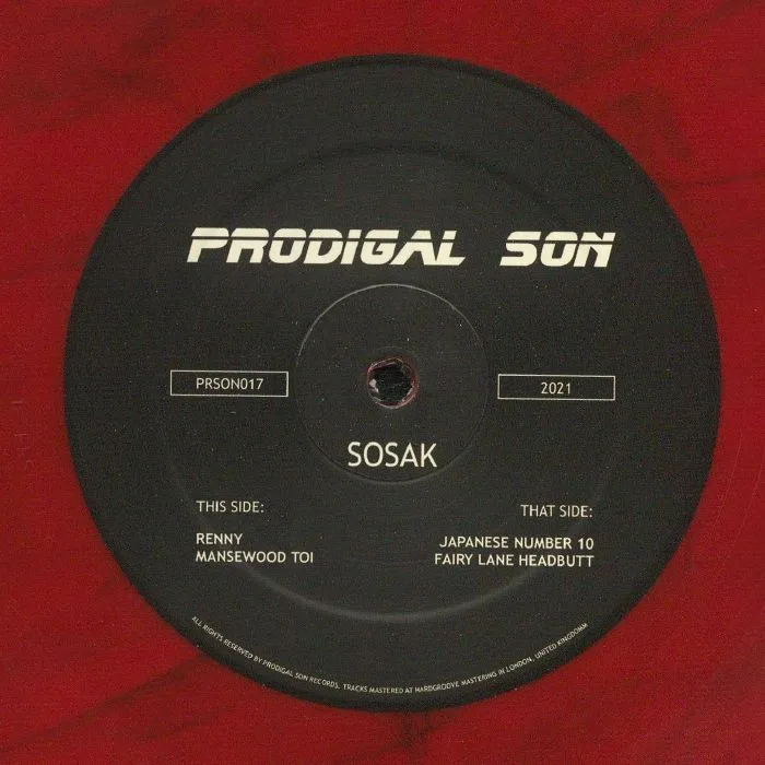 Обратная сторона обложки — SOSAK — Fairy Lane Headbutt EP