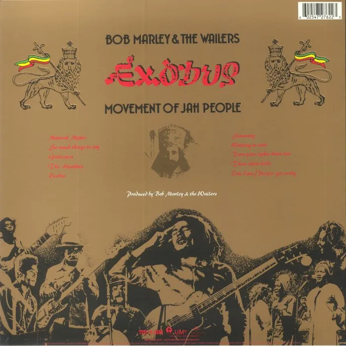 Обратная сторона обложки — Bob MARLEY & THE WAILERS — Exodus