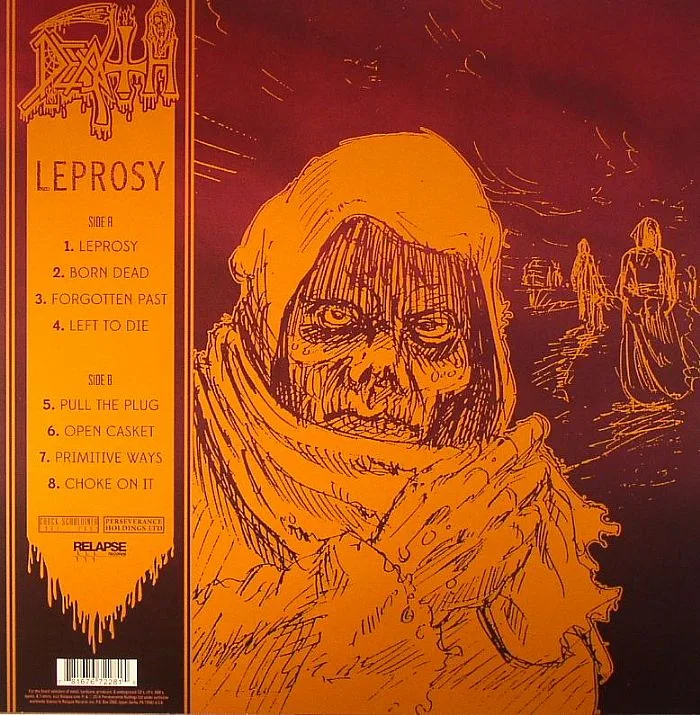 Обратная сторона обложки — DEATH — Leprosy