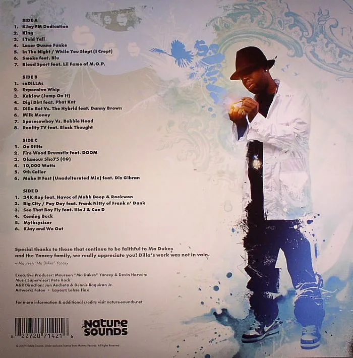 Back cover — J DILLA — Jay Stay Paid
