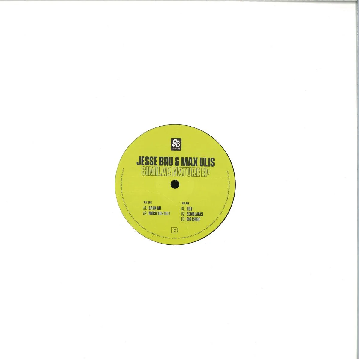Back cover — Jesse Bru & Max Ulis — Similar Nature EP