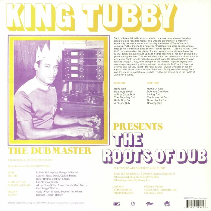 Обратная сторона обложки — KING TUBBY — The Roots Of Dub