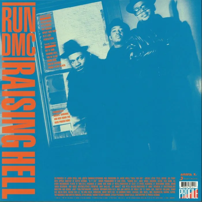 Back cover — RUN DMC — Raising Hell (reissue)