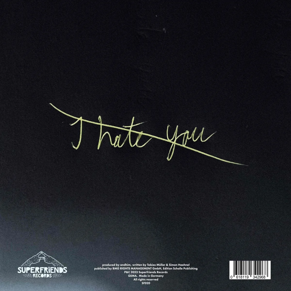 Back cover — Andhim — I Love You / I Hate You