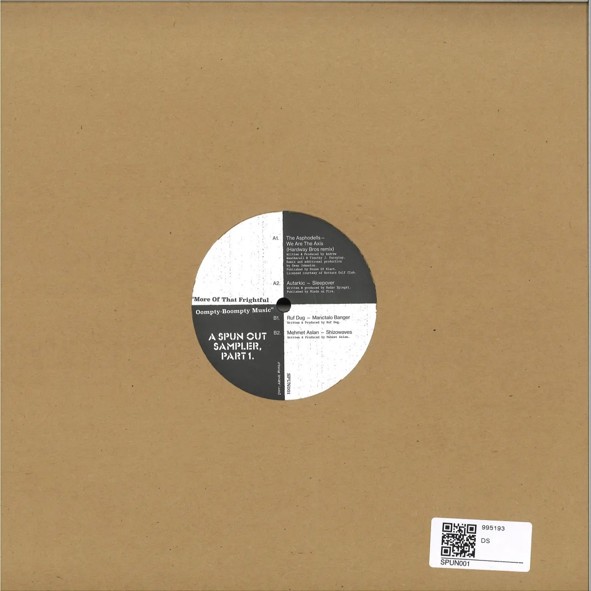 Back cover — Various — More Of That Frightful Oompty-Boompty Music - A Spun Out Sampler, Part 1