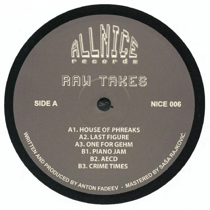 Front cover — RAW TAKES — House Of Phreaks EP