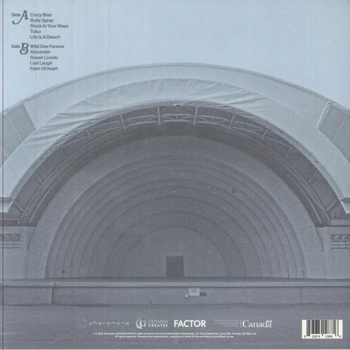 Back cover — ALTAMEDA — Crazy Blue