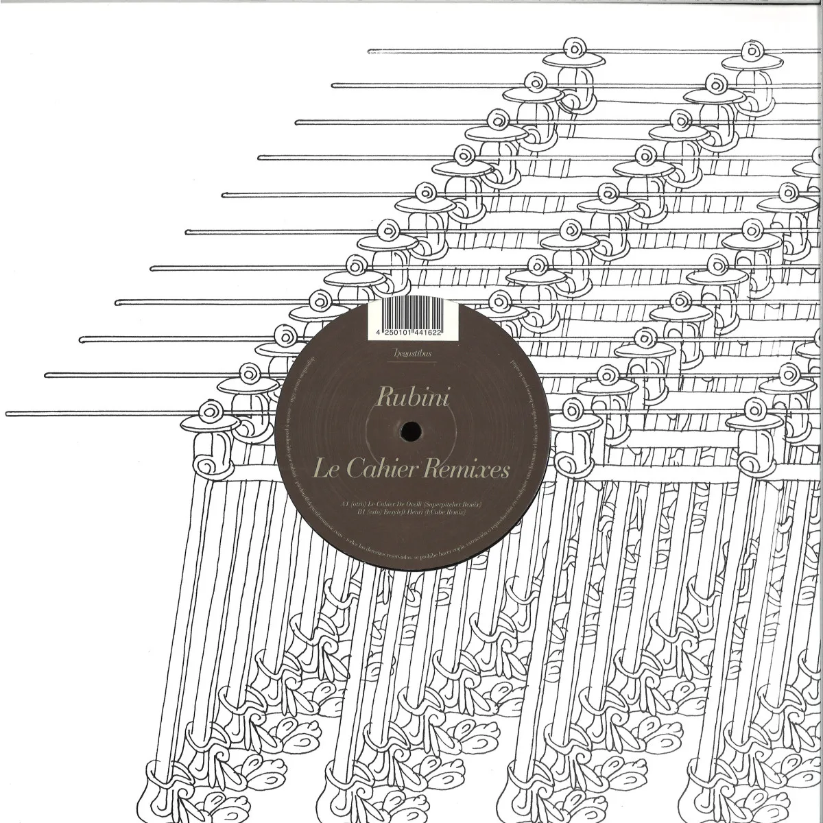 Обратная сторона обложки — Rubini — Le Cahier Remixes