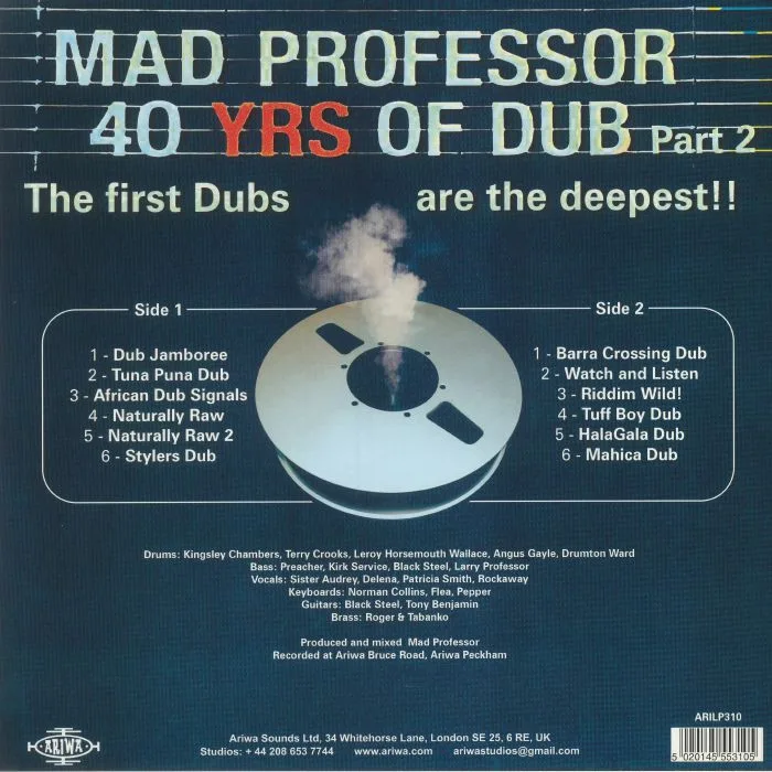 Обратная сторона обложки — MAD PROFESSOR — 40 Yrs Of Dub Part 2