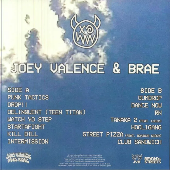 Back cover — Joey VALENCE & BRAE — Punk Tactics