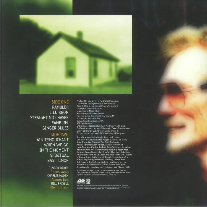 Обратная сторона обложки — GINGER BAKER TRIO — Going Back Home (reissue)