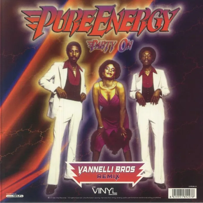 Back cover — The WONDERLAND BAND / PURE ENERGY — Thrill Me