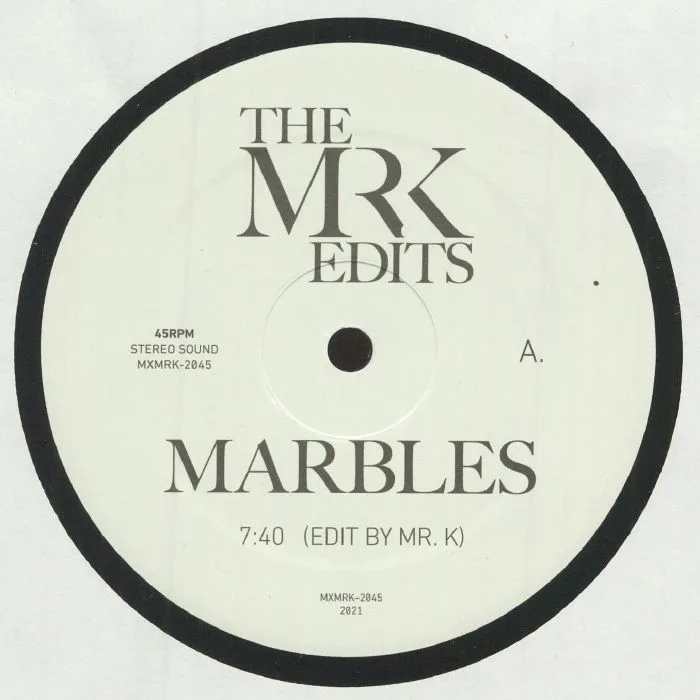 Лицевая сторона обложки — MR K — Marbles