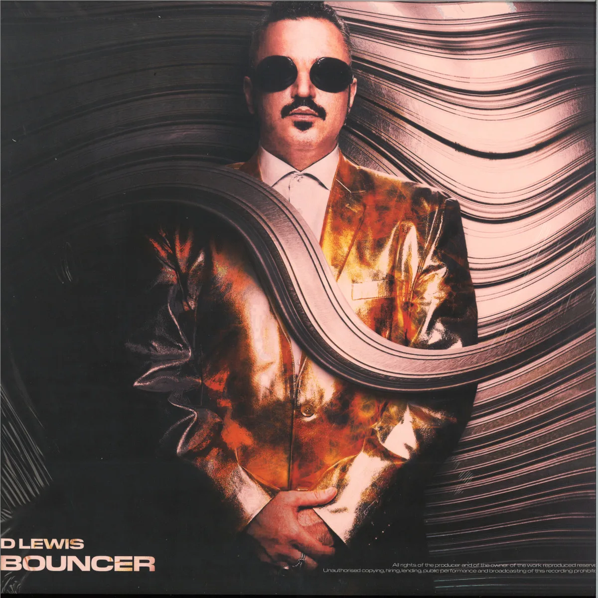 Лицевая сторона обложки — D LEWIS — Bouncer LP
