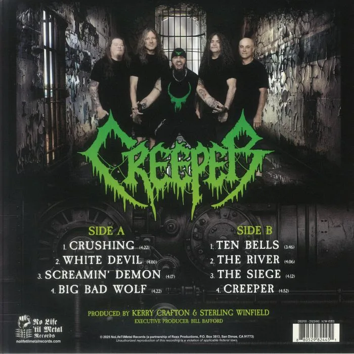 Обратная сторона обложки — CREEPER — Crushing