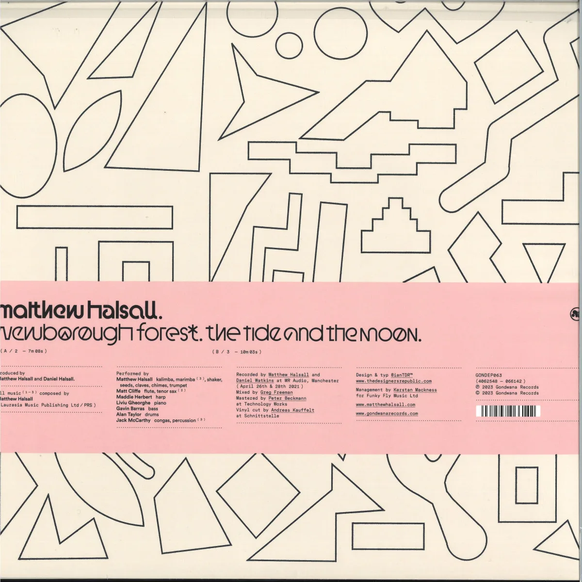 Back cover — Matthew Halsall — Bright Sparkling Light LP