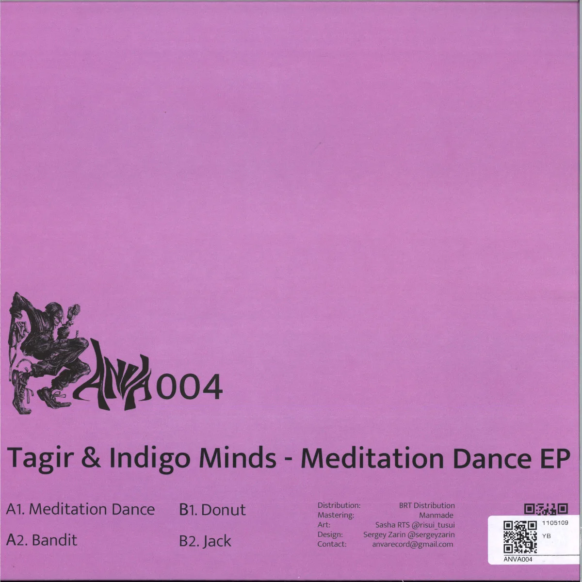 Обратная сторона обложки — Tagir & Indigo Minds — Meditation Dance EP