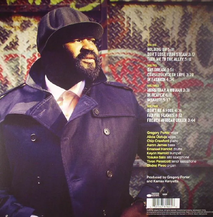Обратная сторона обложки — Gregory PORTER — Take Me To The Alley