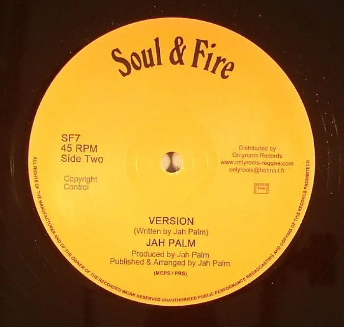 Back cover — JAH PALM — Cumbaya