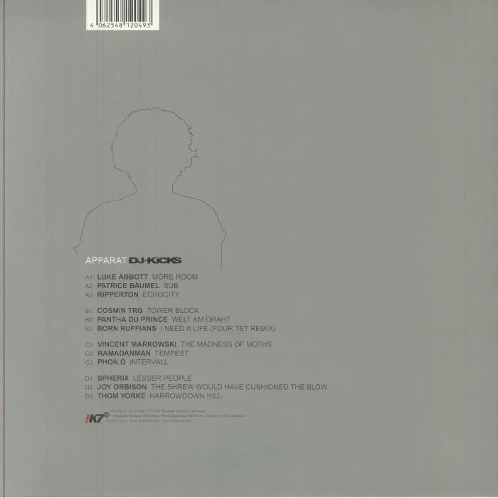 Обратная сторона обложки — APPARAT / VARIOUS — DJ Kicks (!K7 40th Anniversary Edition)