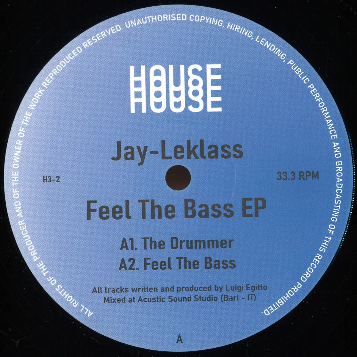 Лицевая сторона обложки — Jay Le-Klass — Feel The Bass