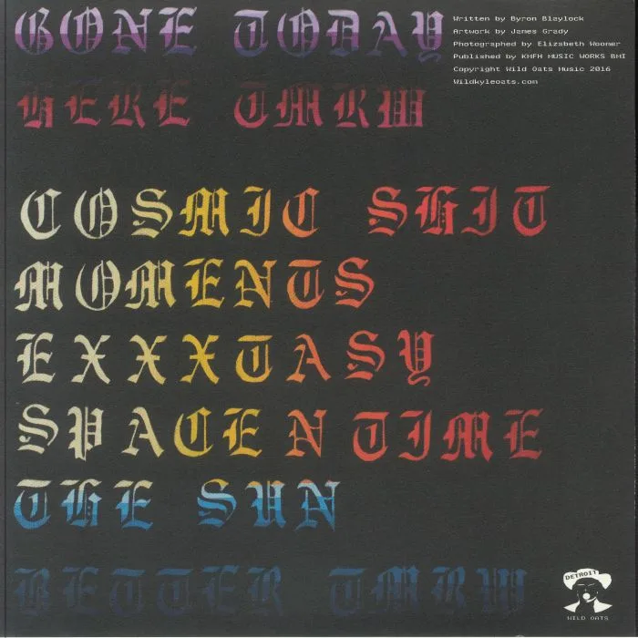 Обратная сторона обложки — BYRON THE AQUARIUS — Gone Today Here Tomorrow (reissue)