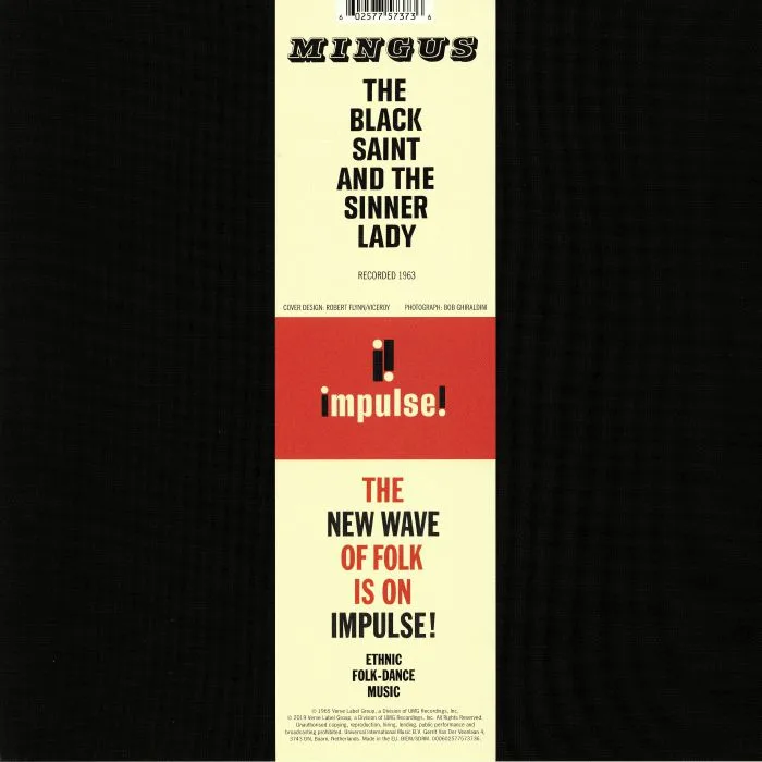 Обратная сторона обложки — Charles MINGUS — The Black Saint & The Sinner Lady (reissue)