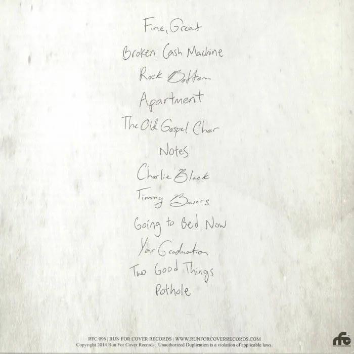 Back cover — MODERN BASEBALL — You're Gonna Miss It All