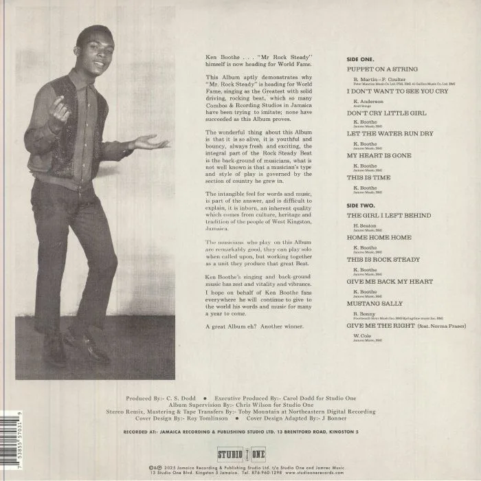 Back cover — Ken BOOTHE — Mr Rock Steady (remastered)