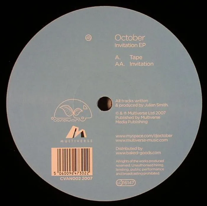 Обратная сторона обложки — OCTOBER — Invitation EP
